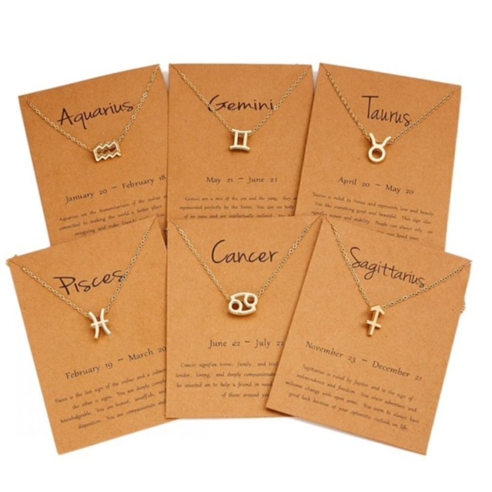 Zodiac Charm Pedant Necklace by Golden Threads … - Picture 4 of 11
